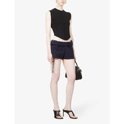 Shop Dion Lee Sleeveless Cotton Top In Black