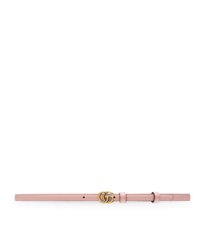 Shop Gucci Patent Leather Double G Belt In Pink