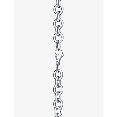 Shop Tiffany & Co Womens Silver Return To Tiffany Charm Sterling-silver Choker Necklace