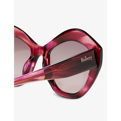 Shop Mulberry Women's  Pink Evie Bio-acetate Sunglasses