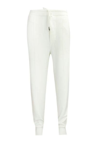 Shop Tom Ford Elasticated Drawstring Waist Track Pants In White