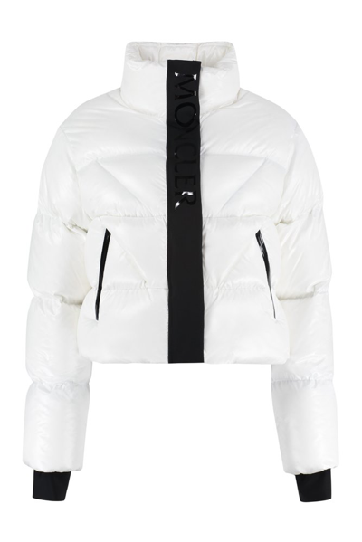 Shop Moncler Reversible Puffer Jacket In White