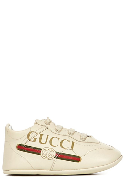 Shop Gucci Kids Rhyton Lace In White