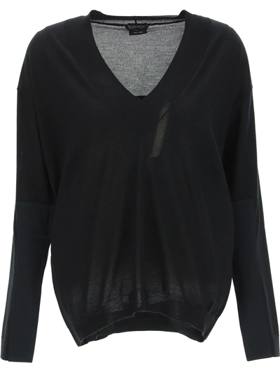 Shop Tom Ford Cashmere And Silk Sweater In Black