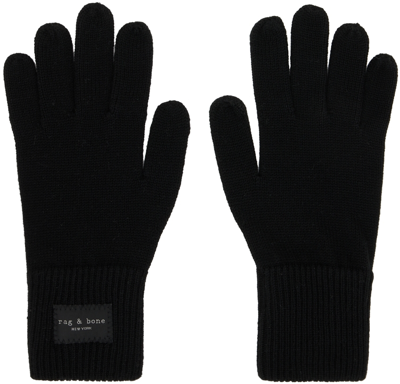 Shop Rag & Bone Black Addison Gloves