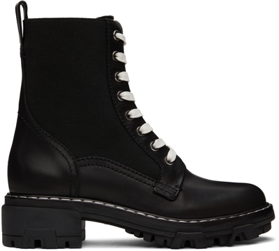 Rag & Bone Black Shiloh Boots In Black
