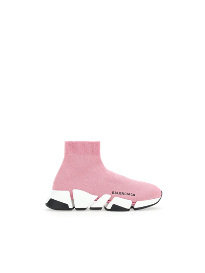 Shop Balenciaga Sneakers In Pink/white/black