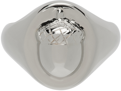 A.p.c. Silver Acorn Ring In Rab Silver | ModeSens