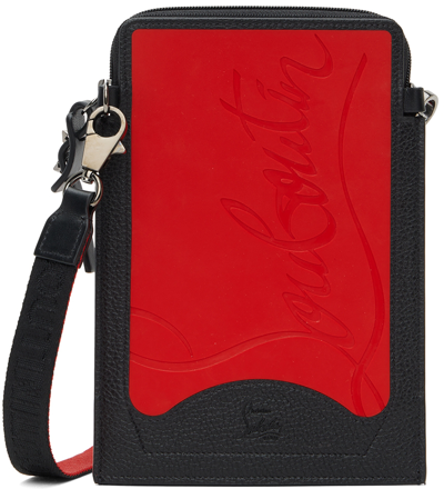 Shop Christian Louboutin Black & Red Loubilab Messenger Bag In Q546 Loubi/black/bla