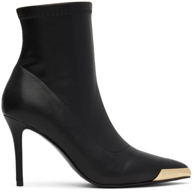 Shop Versace Jeans Couture Black Scarlett Ankle Boots In E899 Black