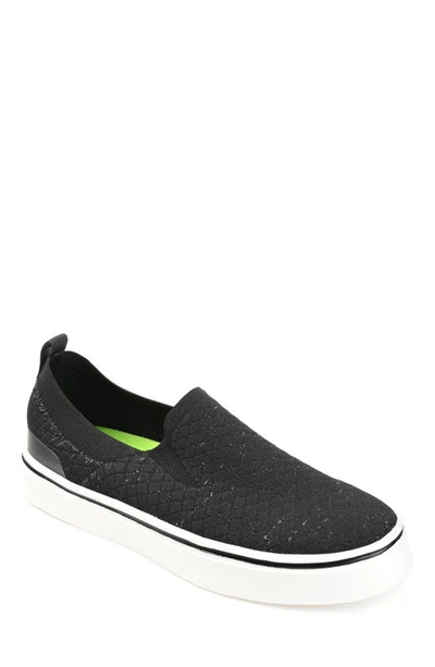 Shop Vance Co. Hamlin Knit Slip-on Sneaker In Black