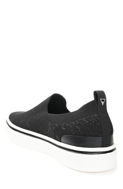 Shop Vance Co. Vance Co Hamlin Knit Slip-on Sneaker In Black