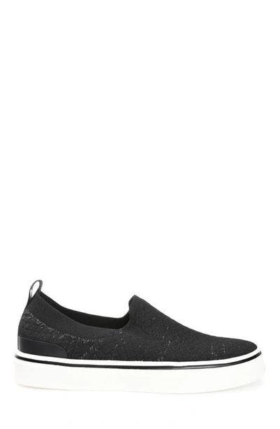 Shop Vance Co. Vance Co Hamlin Knit Slip-on Sneaker In Black