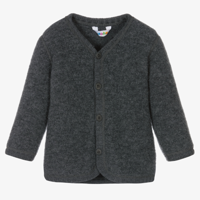 Shop Joha Grey Thermal Wool Cardigan
