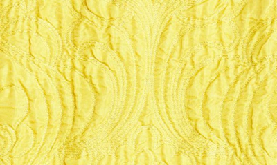 Shop Dries Van Noten Blanchet Jacquard Single Breasted Blazer In Yellow