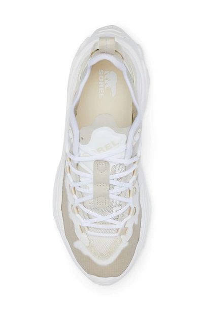 Shop Sorel Kinetic Breakthru Tech Sneaker In White Chalk