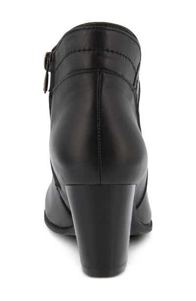 Spring Step Italia Bootie In Black Leather