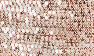 Shop Retroféte Candice Sequin Cutout One-shoulder Gown In Rose Gold