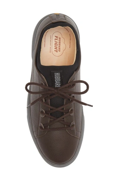 Shop Samuel Hubbard Flight Leather Sneaker In Espresso Brown Leather