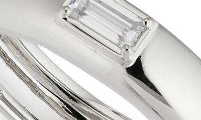 Nadri Entwine Set Of 2 Cubic Zirconia Stacking Rings In Rhodium