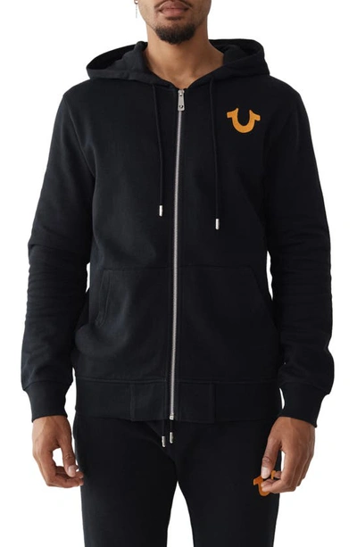 TRUE RELIGION BRAND JEANS ANTHEM SUN GRAPHIC ZIP HOODIE 