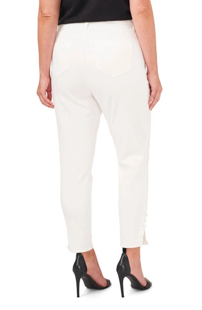 Shop Cece Straight Leg Ankle Jeans In Ultra White