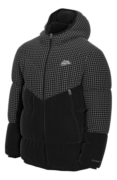 Nike Men's Sportswear Storm-fit Windrunner Hooded Jacket In Black/sail |  ModeSens