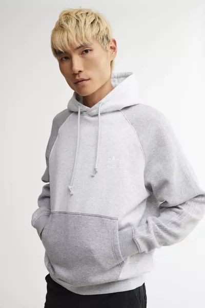 Shop Adidas Originals Hoodie Sweatshirt In Grey