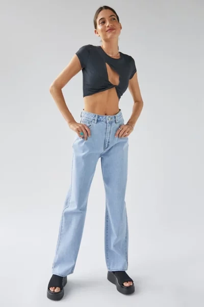 Shop Abrand A Brand A Carrie High-waisted Jean In Light Blue