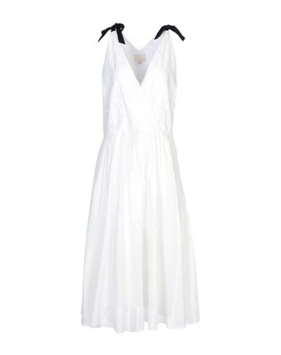 Band Of Outsiders 3/4 Length Dresses In White