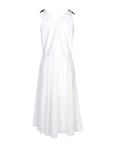 Shop Band Of Outsiders 3/4 Length Dresses In White