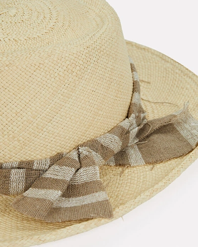 Shop Gigi Burris Noelle Straw Panama Hat In Beige