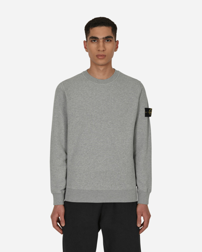 Shop Stone Island Garment Dyed Crewneck Sweatshirt In Grey