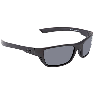Shop Costa Del Mar Whitetip Gray Polarized Polycarbonate Men's Sunglasses Wtp 01 Ogp 58 In Gray / White