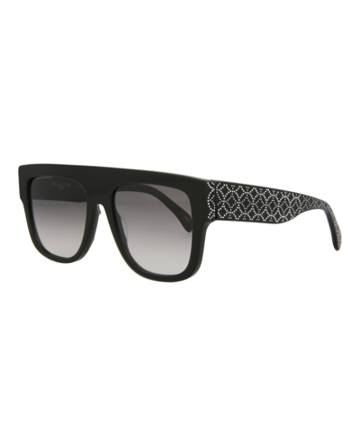 Shop Alaïa Square-frame Acetate Sunglasses In Black