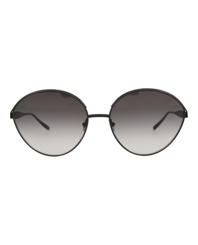Shop Alaïa Cat Eye-frame Metal Sunglasses In Black