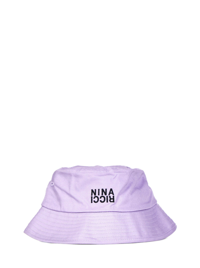 Shop Nina Ricci Hats In Viola Nero