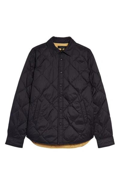 Rag & Bone Dane Quilted Shell Down Overshirt In Black