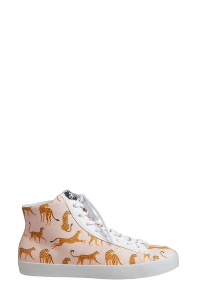 Shop Otbt Hologram Print Sneaker In Cheetah Leather