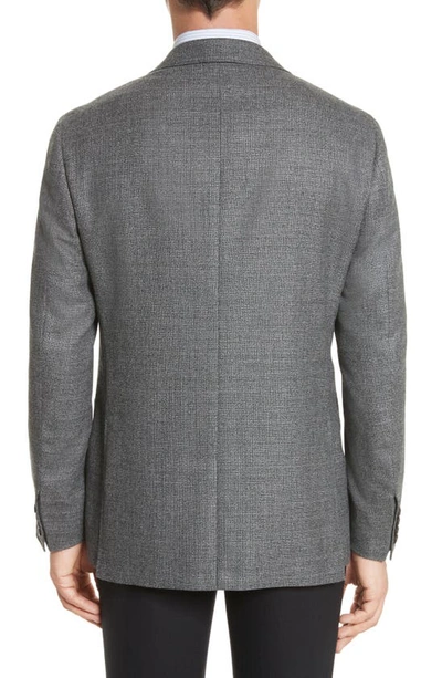 Shop Canali Kei Classic Fit Wool Blazer In Grey