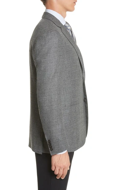 Shop Canali Kei Classic Fit Wool Blazer In Grey