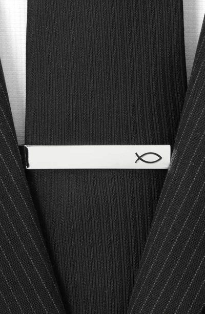 Cufflinks, Inc Come Follow Me Tie Bar In Silver