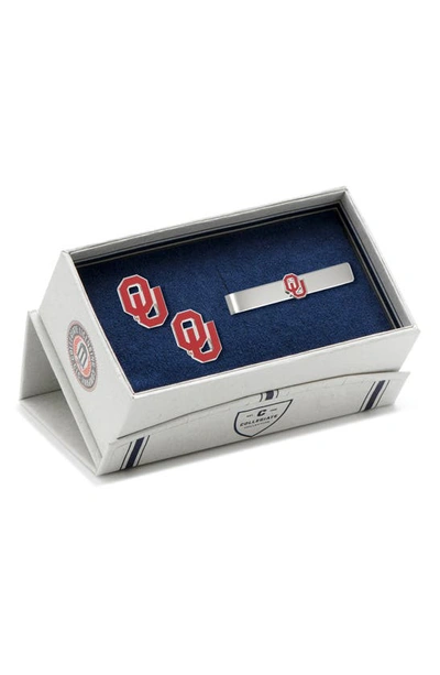 Cufflinks, Inc . Ncaa Oklahoma Sooners Cuff Links & Tie Bar In Red
