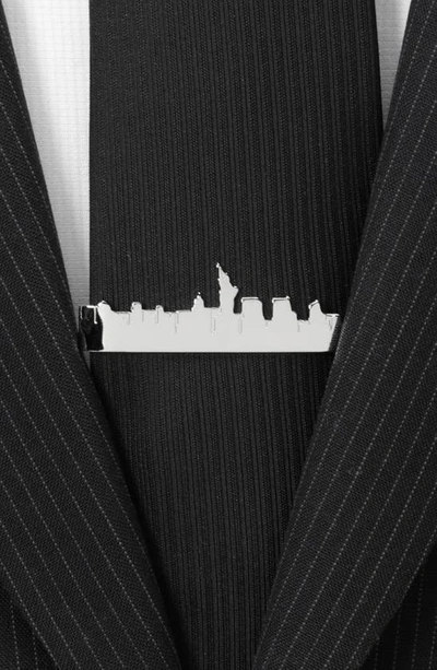 Shop Cufflinks, Inc New York Skyline Tie Bar In Silver