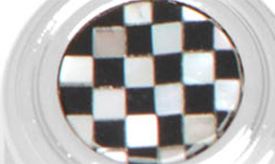 Cufflinks, Inc Checkerboard Studs In Black