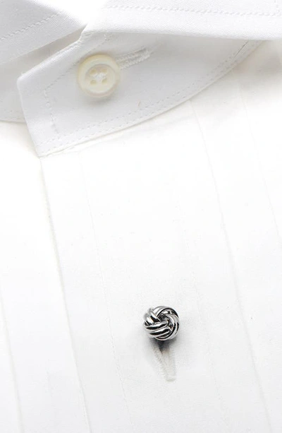 Shop Cufflinks, Inc Black And Silver Knot Cuff Links & Studs Set