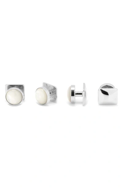 Shop Cufflinks, Inc . Mother-of-pearl Studs In White