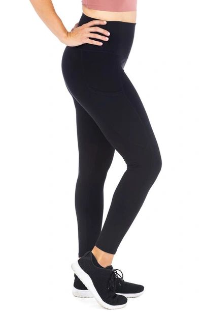 Shop Love And Fit Guardian Stay Put Pocket Leggings In Black