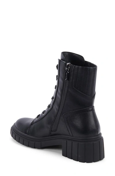Shop Blondo Promise Waterproof Lace-up Boot In Black Leather