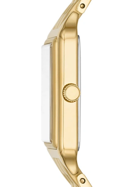 Fossil Women's Raquel Three-hand Date Gold-tone Stainless Steel Watch, 23mm In Gold